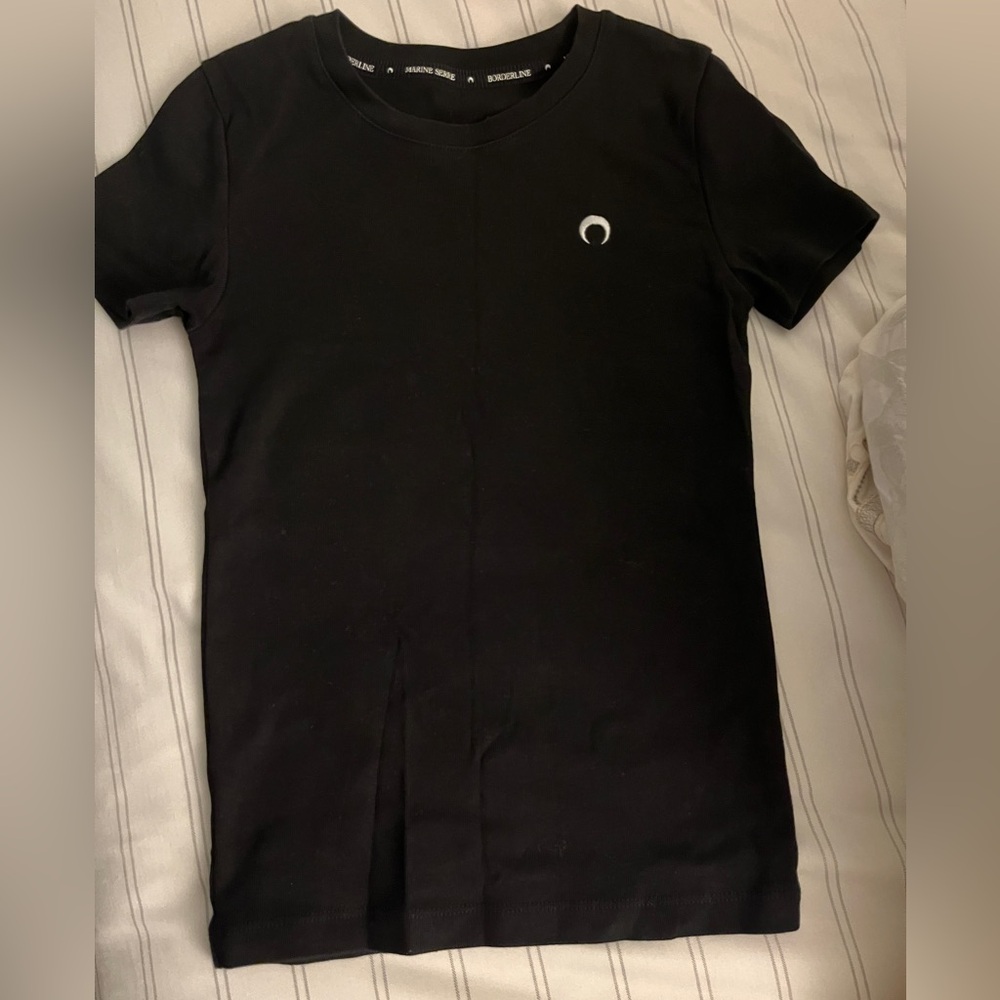Marine Serre Fine-Ribbed T-Shirt